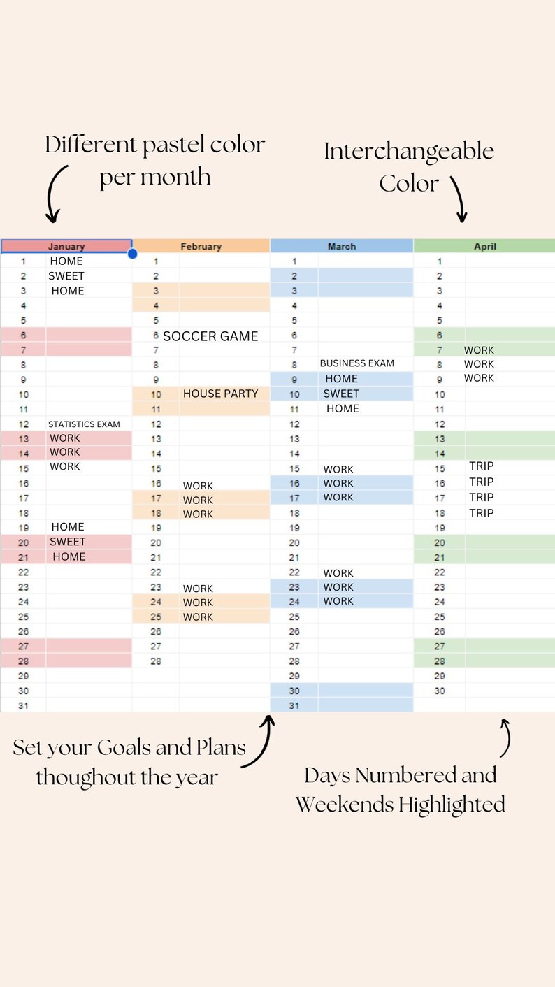 2024 Digital Planner 2024 Calendar Minimalist Planner Etsy UK