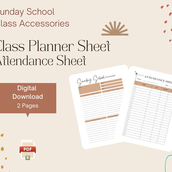 Church Attendance Sheet - Etsy