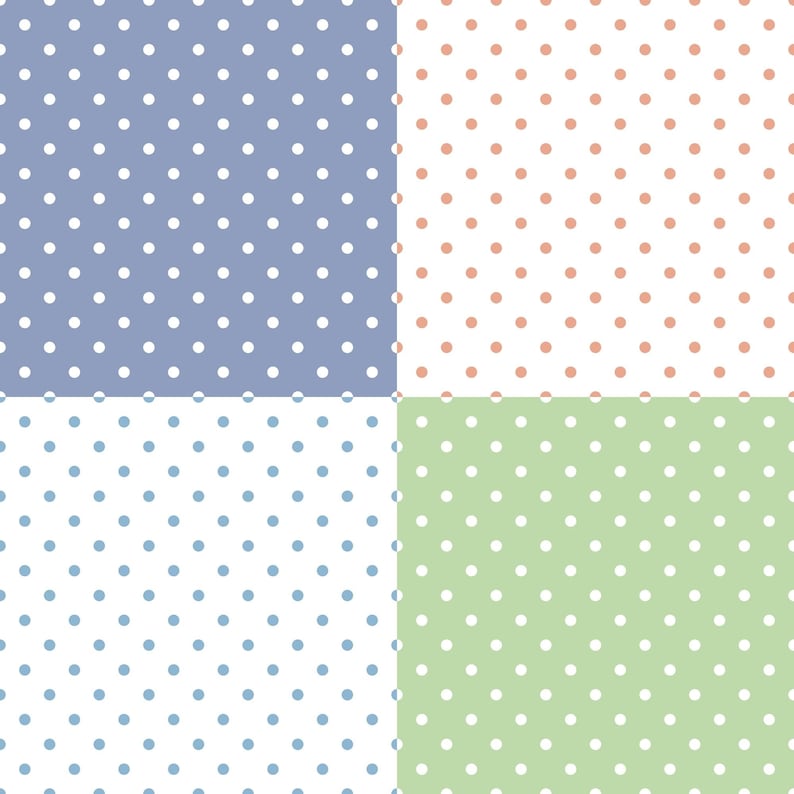 Polka Dot Papers With Pastel Colors, Pastel Colored Digital Paper
