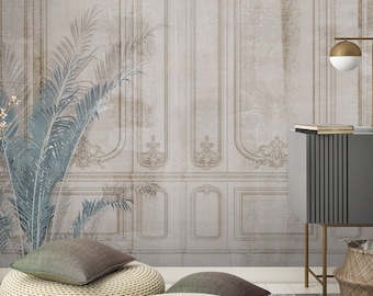 Vintage 3D Wall Tiles Wallpaper: Grunge Design Peel and Stick Mural