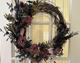 Moody Halloween Wreath | Halloween | Wreath | Handmade | Home Decor | Door Wreath | Porch Decor | Wall Decor | Fall