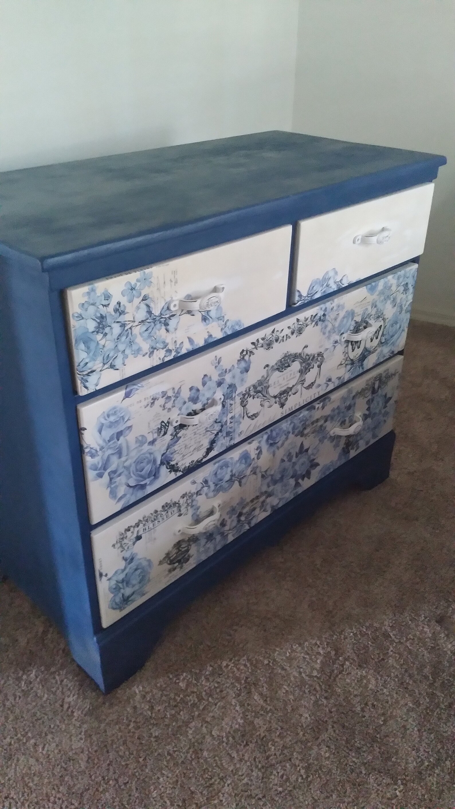 French Blue Dresser Etsy