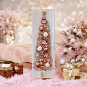 Christmas Tree Art - Festive Holiday Decor - Handcrafted Wall Hanging