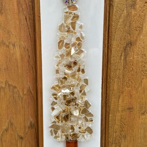 Christmas Tree Art - Festive Holiday Decor - Handcrafted Wall Hanging