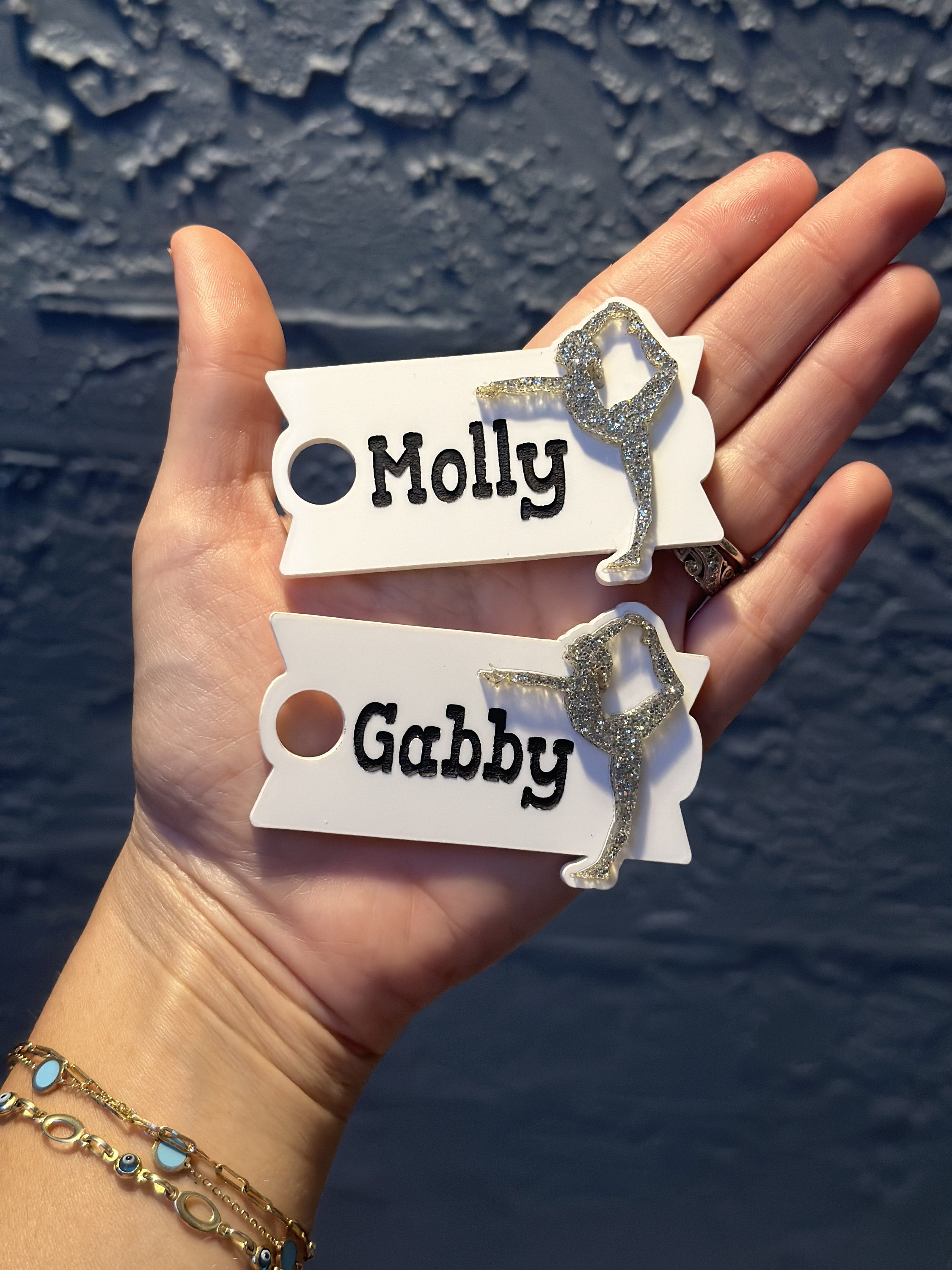 Personalized Name Gymnastics Tumbler Topper, Custom Tumbler Accessories, Gymnastics Gift, Gift for Her