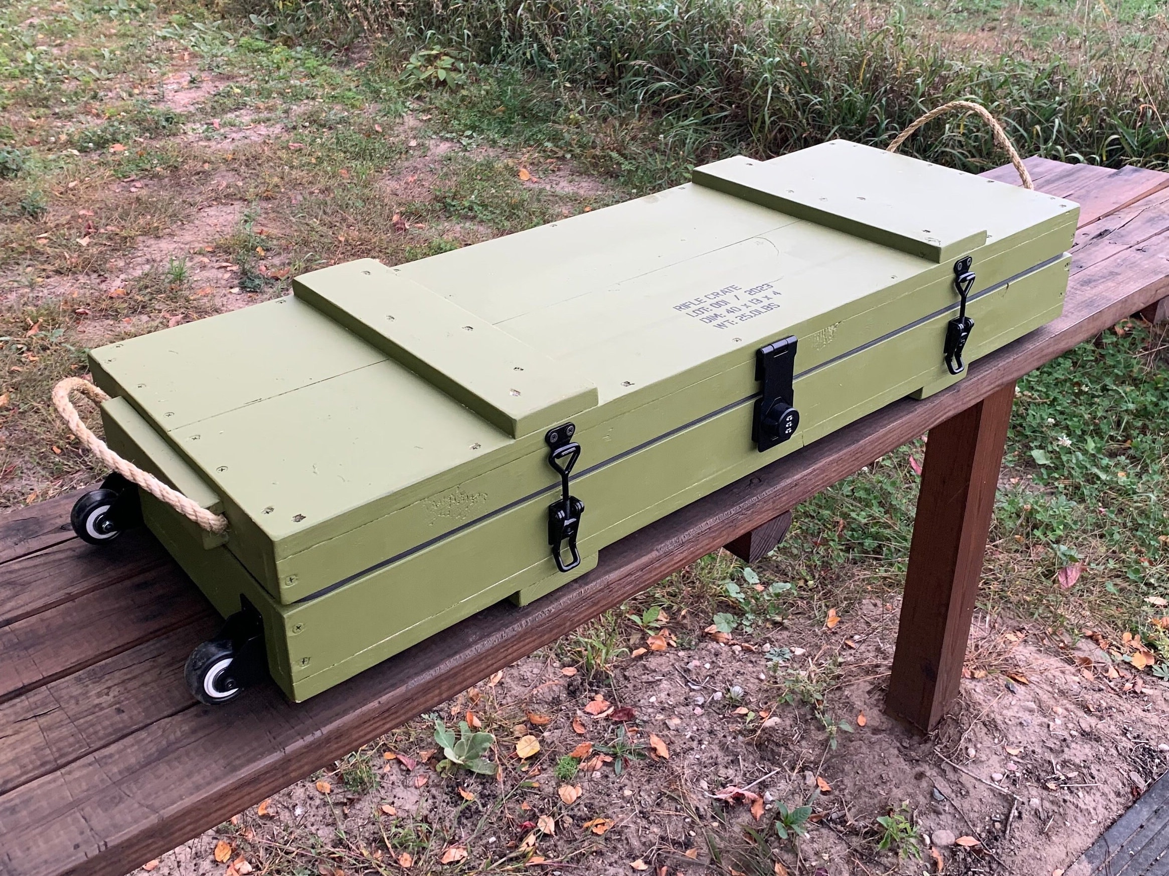 40 AR Rifle Military Style Foam Weapon Crate OD Green Etsy