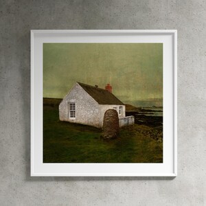 Muurkunst rustieke boerderij – Schotse cottage-print | Vintage plattelandsdecoratie