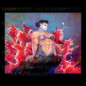 Michael Mermaid Postcard