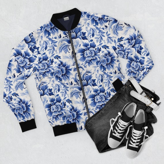 mens floral windbreaker