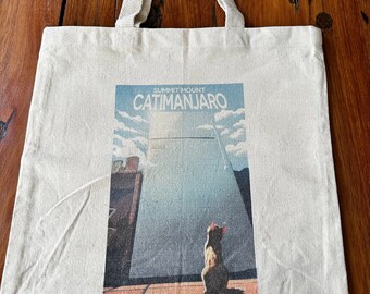 Mount Catimanjaro Bolsa de viaje para gatos, lona pesada de 12 oz, refuerzo inferior de 3", 15" de ancho x 16" de alto x 3" de profundidad, asas de 21", reforzado en los puntos de tensión