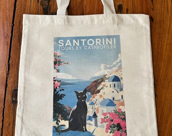 Bolsa de viaje Santorini para gatos, lona pesada de 12 oz, refuerzo inferior de 3", 15" de ancho x 16" de alto x 3" de profundidad, asas de 21", reforzada