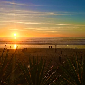 Sunset on California Beach