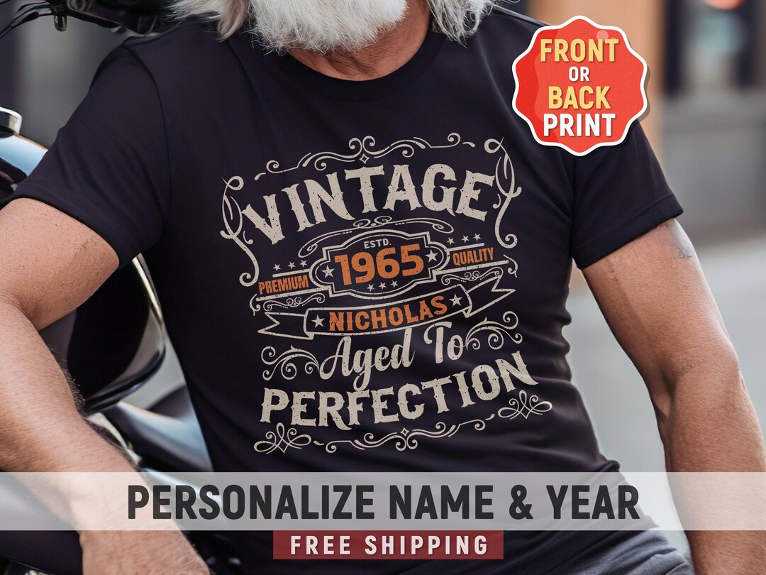 Personalized 60th Birthday Shirt for Men, 60 Year Old Gift for Dad ...
