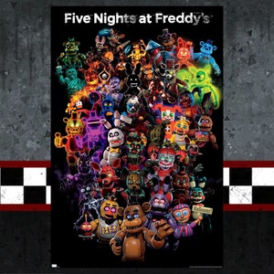 Five Night’s at Freddy’s Digital Download Poster Bundle for bedroom decor, party decor, game room decor, etc