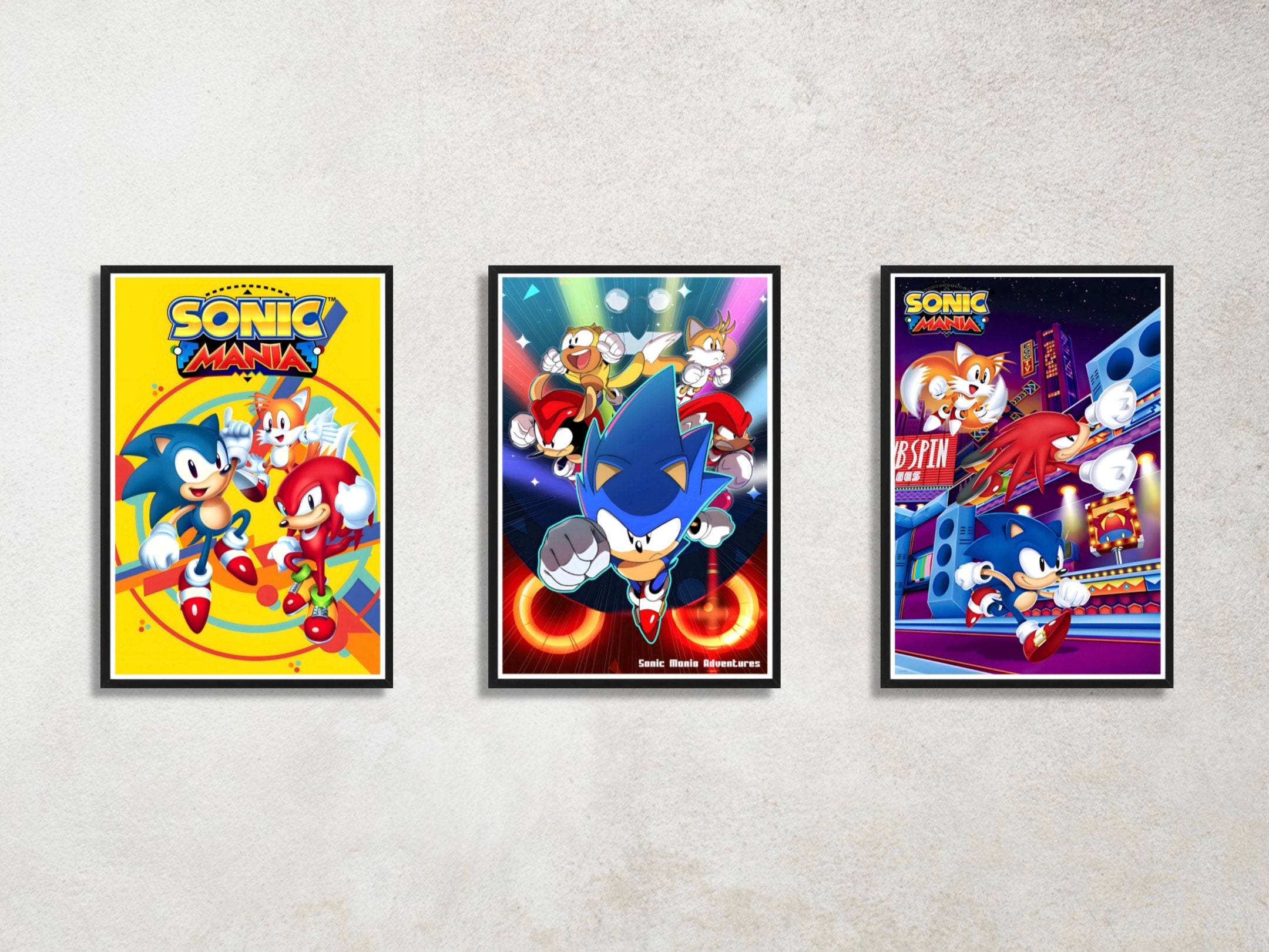 Sonic Mania Plus 4x6 Inch Glossy Prints SEGA 