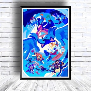 Sonic the Hedgehog Digital Download Poster for bedroom decor, party decor, game room decor, etc