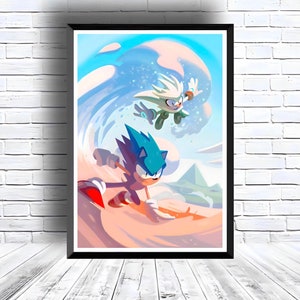 Sonic the Hedgehog Digital Download Poster for bedroom decor, party decor, game room decor, etc