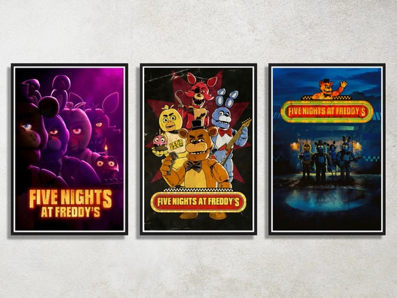 five nights at freddy's ポスター　3枚セット Set of 3 Five Night's at Freddy's Digital Download Poster Bundle