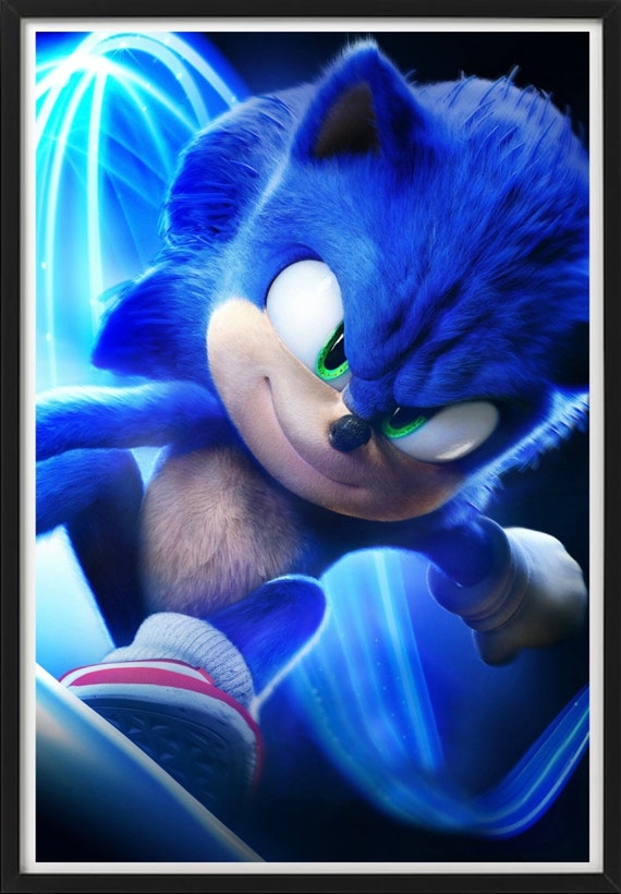 Set of 3 Sonic the Hedgehog Digital Download Poster Bundle for bedroom decor, party decor, game room decor, etc