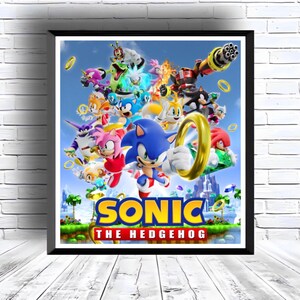 Sonic the Hedgehog Digital Download Poster for bedroom decor, party decor, game room decor, etc