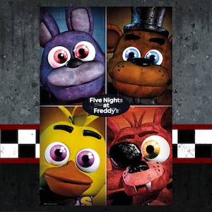 Five Night’s at Freddy’s Digital Download Poster Bundle for bedroom decor, party decor, game room decor, etc