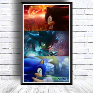 Sonic the Hedgehog Digital Download Poster for bedroom decor, party decor, game room decor, etc
