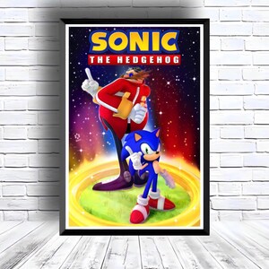 Sonic the Hedgehog Digital Download Poster for bedroom decor, party decor, game room decor, etc