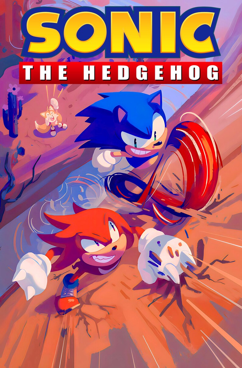 Sonic the Hedgehog Digital Download Poster for Bedroom Decor, Party ...