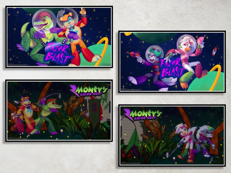 Five Nights at Freddys Poster FNAF Security Breach Printable Game ...