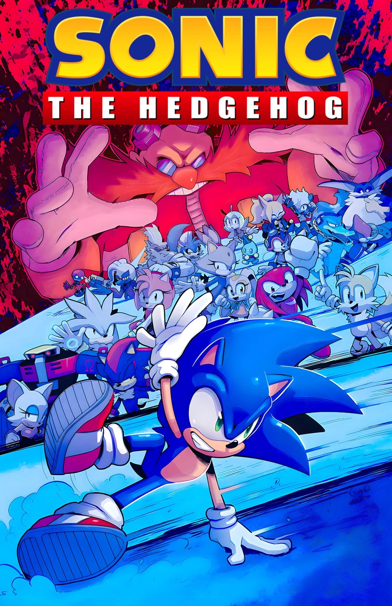 Sonic the Hedgehog Digital Download Poster for Bedroom Decor, Party ...