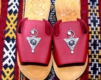 Sandalias multicolores con símbolo de tradición de Burberry Sandalias de cuero neutro Sandalias de cuero genuino Zapatos de cuero genuino para zapatos cómodos