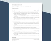 Minimalist Simple CV Resume Template for Word, Google Docs, 1 Page Resume, Single Column Resume Template, One Column Resume, Modern Resume