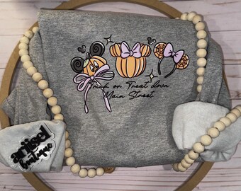 Trick or Treat Down Main Street -Sweater Long Sleeve