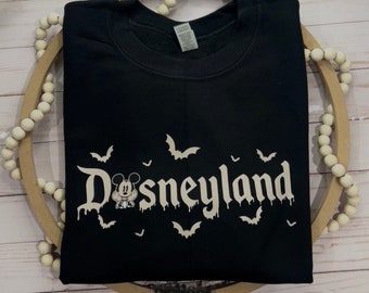 Mr Mouse Diisneyyland Spooky Sweater; Long Sleeve