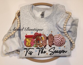 Faux Crochet Gingerbread Szn -Sweater Long Sleeve