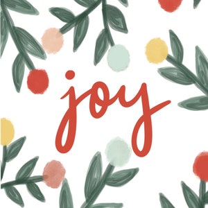 Joy: Tarjeta de Navidad (Juego de 4)