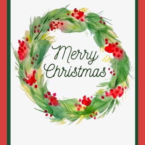 Merry Christmas: Christmas Card (Set of 4)
