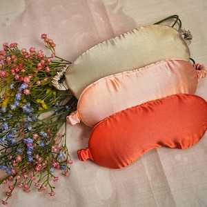 Silk Sleep Mask | Pure Mulberry Silk | 22 Momme Mulberry Silk | Luxury Sleep Mask | Beauty Sleep Mask