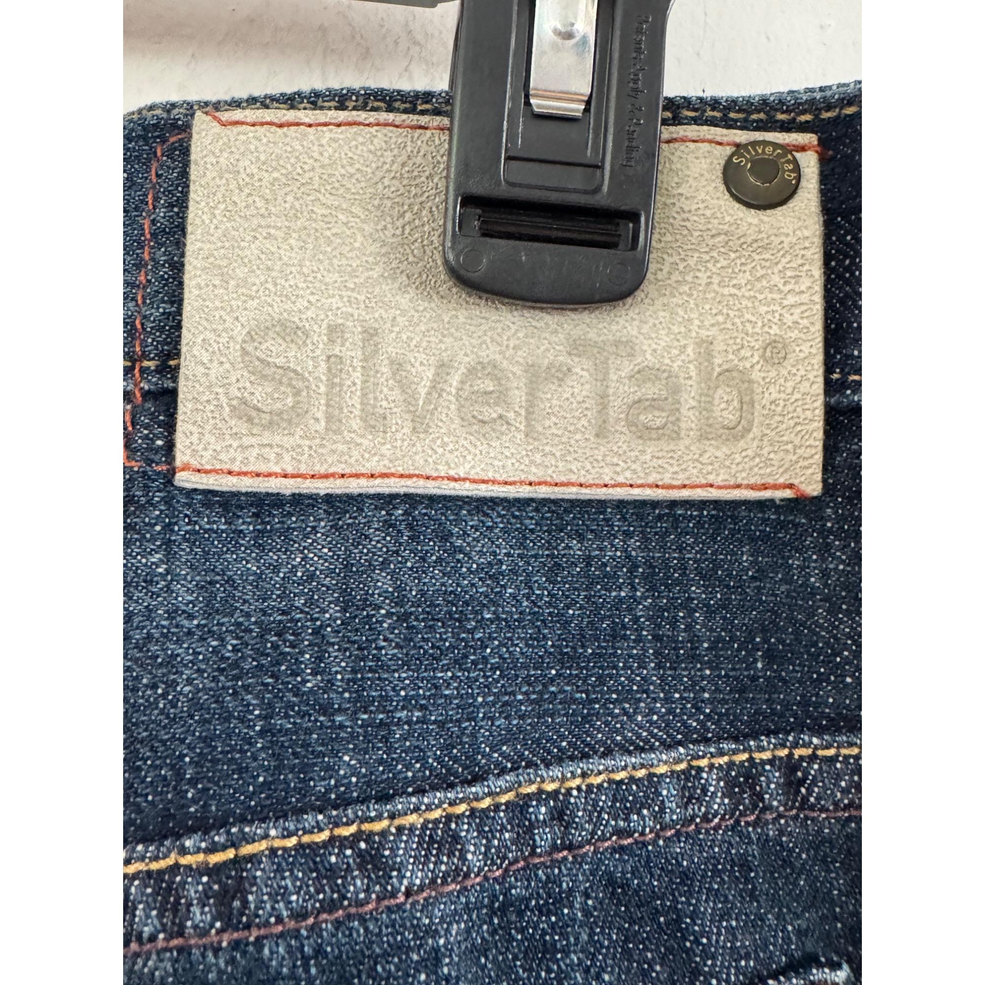 Vintage Levis Silvertab 90s Mens Baggy Jeans W40 L32 Vintage Denim
