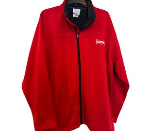 vintage Champion Huskers Red Full-Zip Jacket XL Outerwear