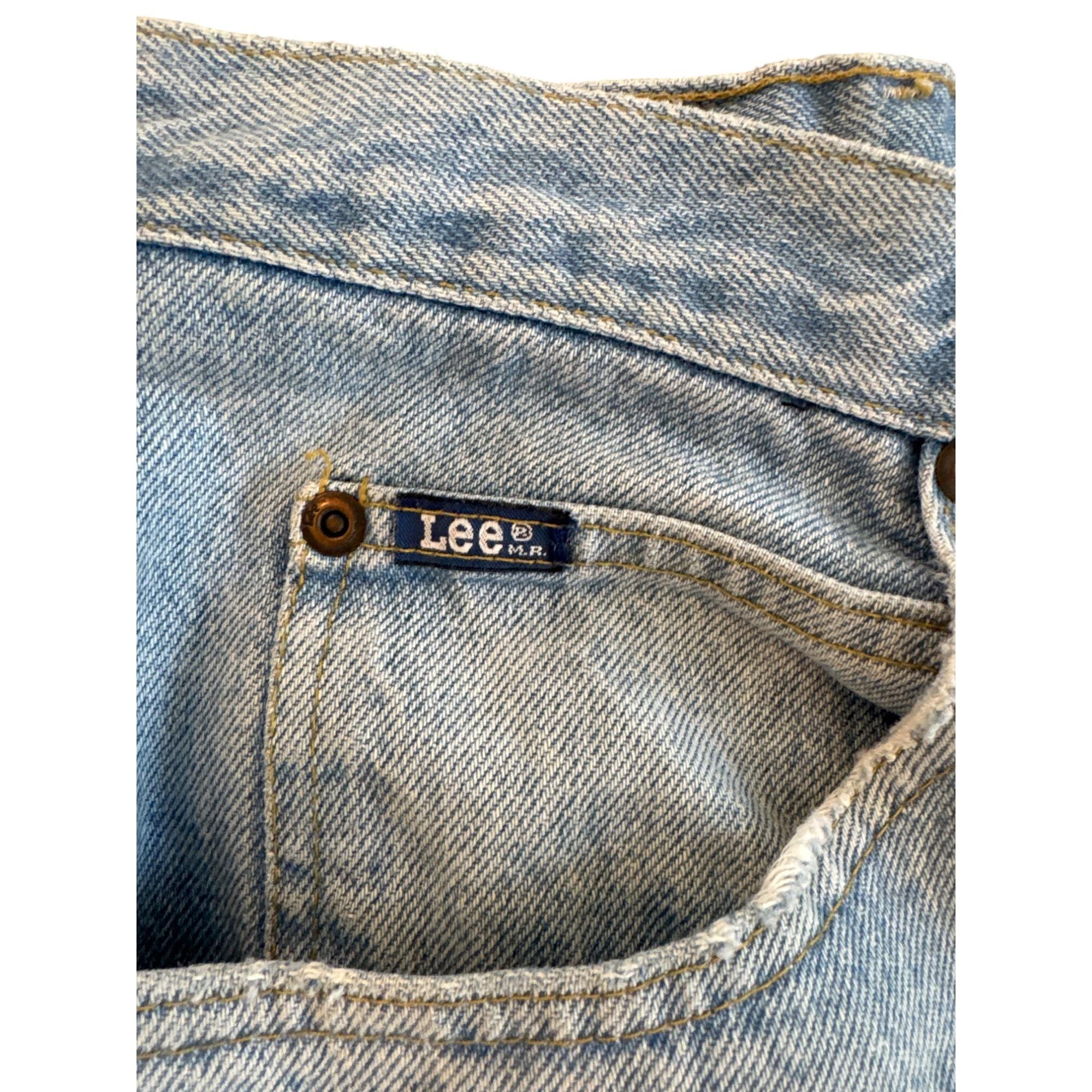 Lee Mens Vintage 90s 34x34 Denim Jeans 2055591 Light Wash Straight