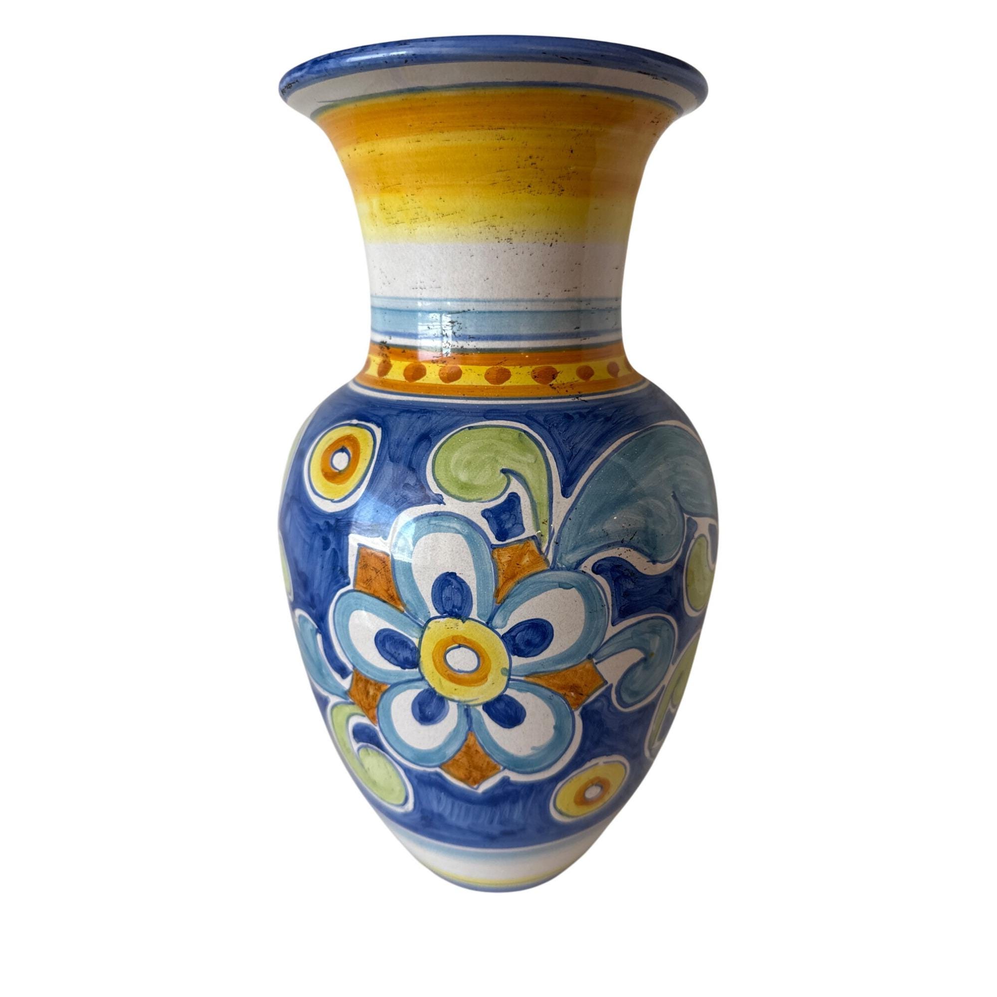 Deruta Ceramic Vase - Etsy