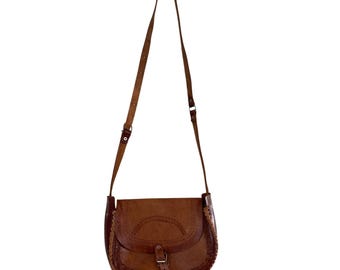 Vintage Y2K Banana Republic Brown Leather Shoulder Bag - Etsy