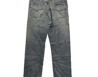 Vintage 90-tals Diesel jeans storlek 31x30 Industry Herrblå tvättad sliten denim