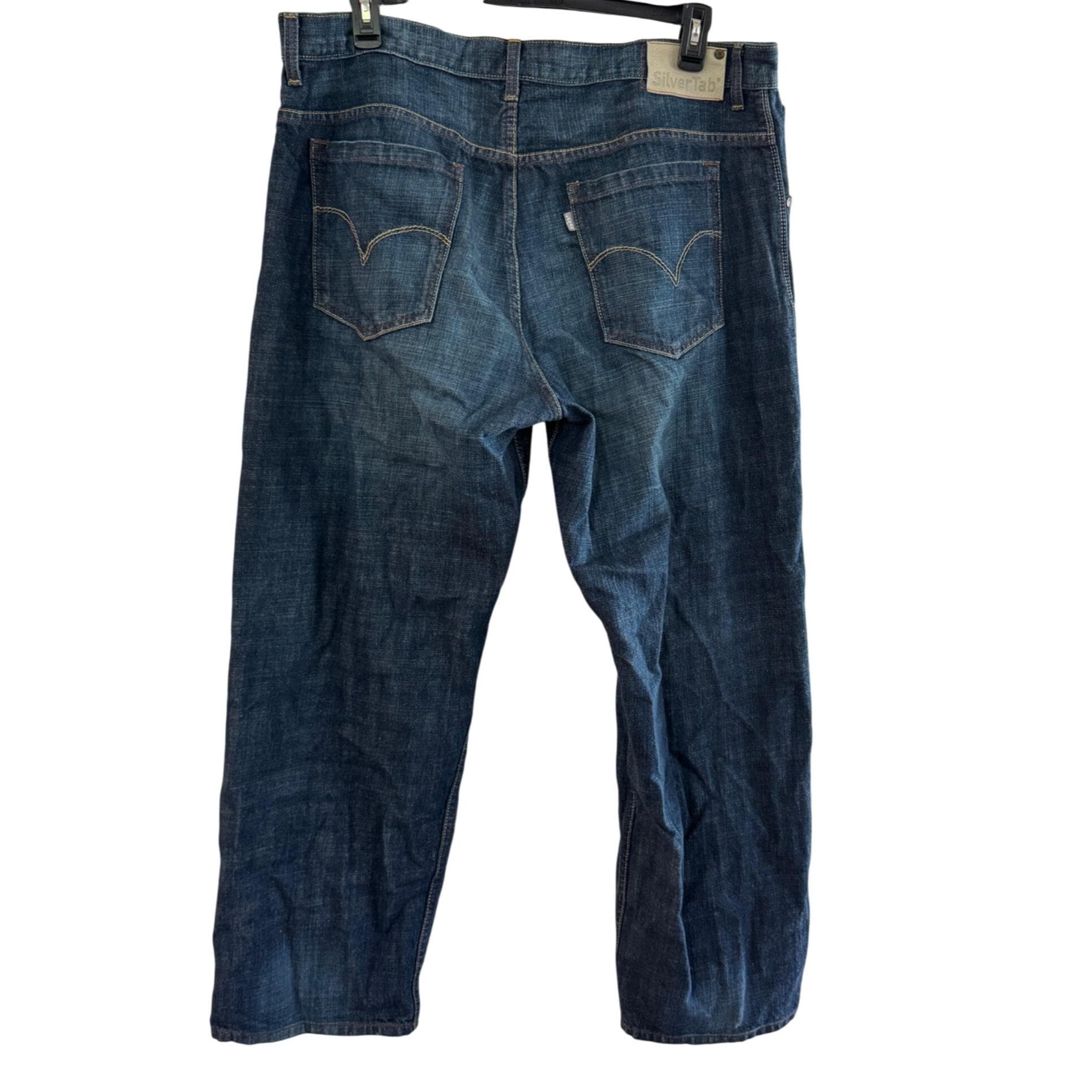 Vintage Levis Silvertab 90s Mens Baggy Jeans W40 L32 Vintage Denim