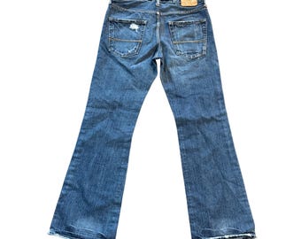 Abercrombie & Fitch Distressed Mens Jeans W30 L30 Blue Vintage 