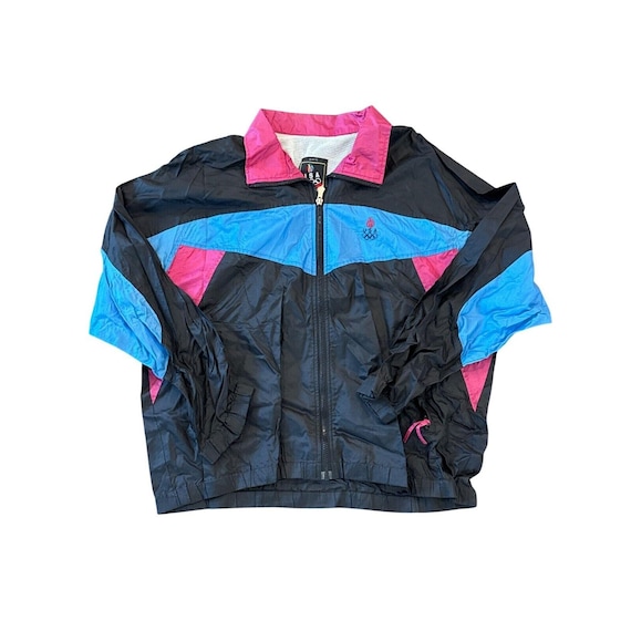 Vintage USA Olympics Windbreaker Jacket Large by Jcpenney Nylon