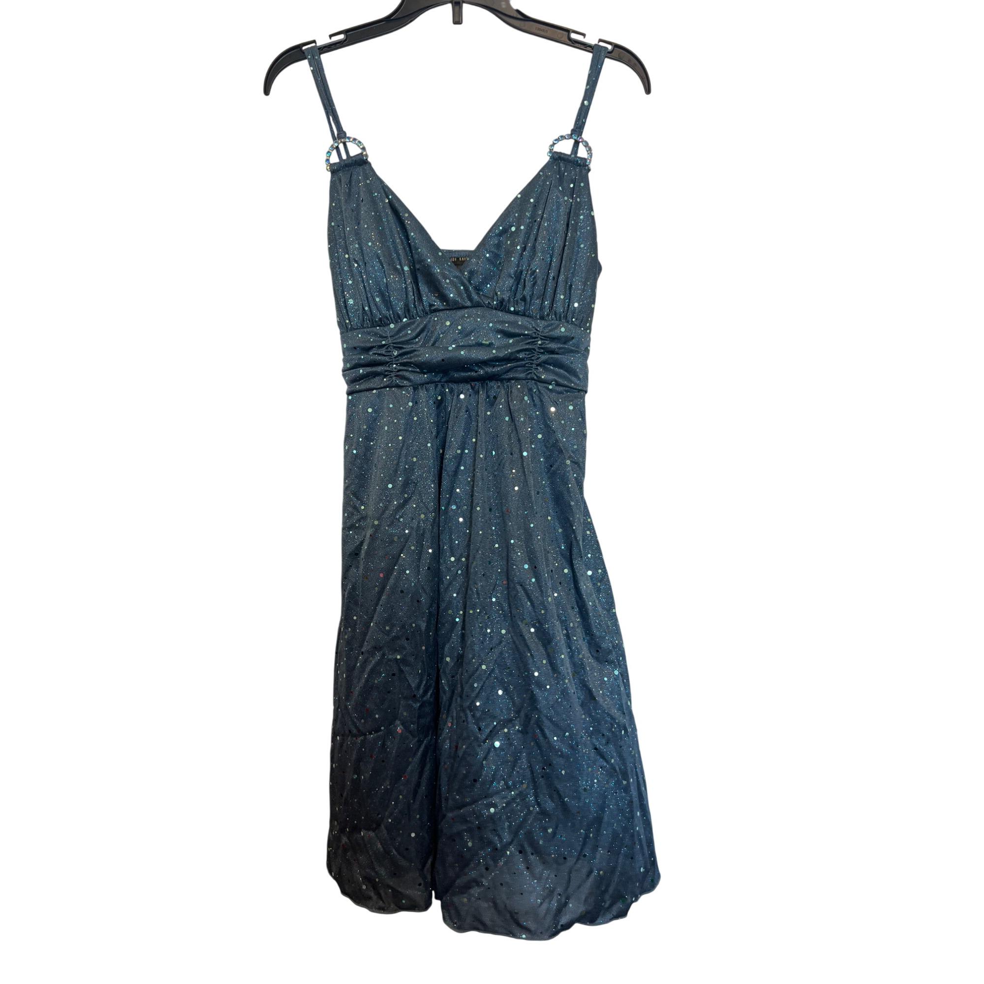 chinese dress ladies Dannijo | Blue Mist Mini Dress w/ Lace Panel & Beaded Tie Straps main image 1