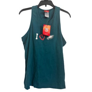 NFL Damen Tank Top I Love Philadelphia Eagles Racerback Teal Gr. M