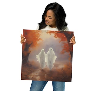 Halloween ghost Poster home decor holiday decor wall art wall decor scary creepy